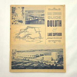 1966 Duluth Minnesota & Lake Superior Souvenir Guide Travel Maps Advertising Vtg